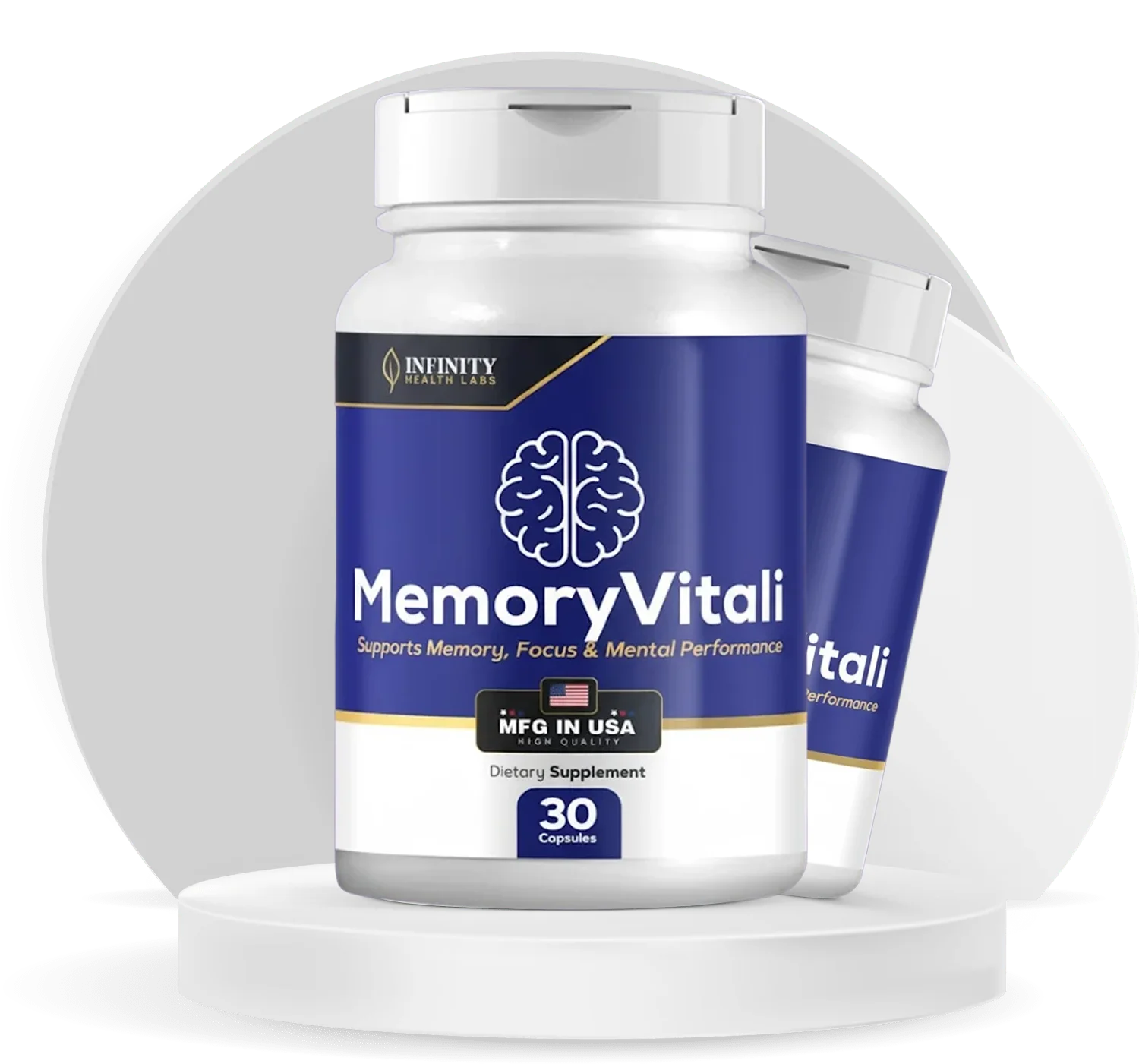 MemoryVitali Brain Health & Cognitive Support Supplement
